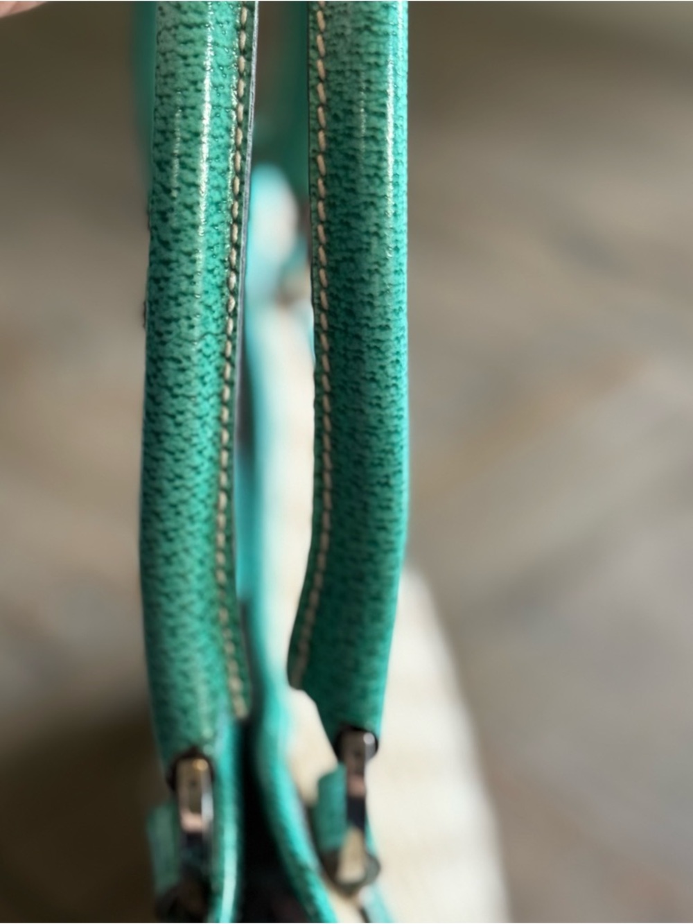 GUCCI TURQUOISE TOTE DESIGNED BY TOM FORD - Picture 7 of 16